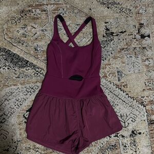 Purple Sleeveless Romper